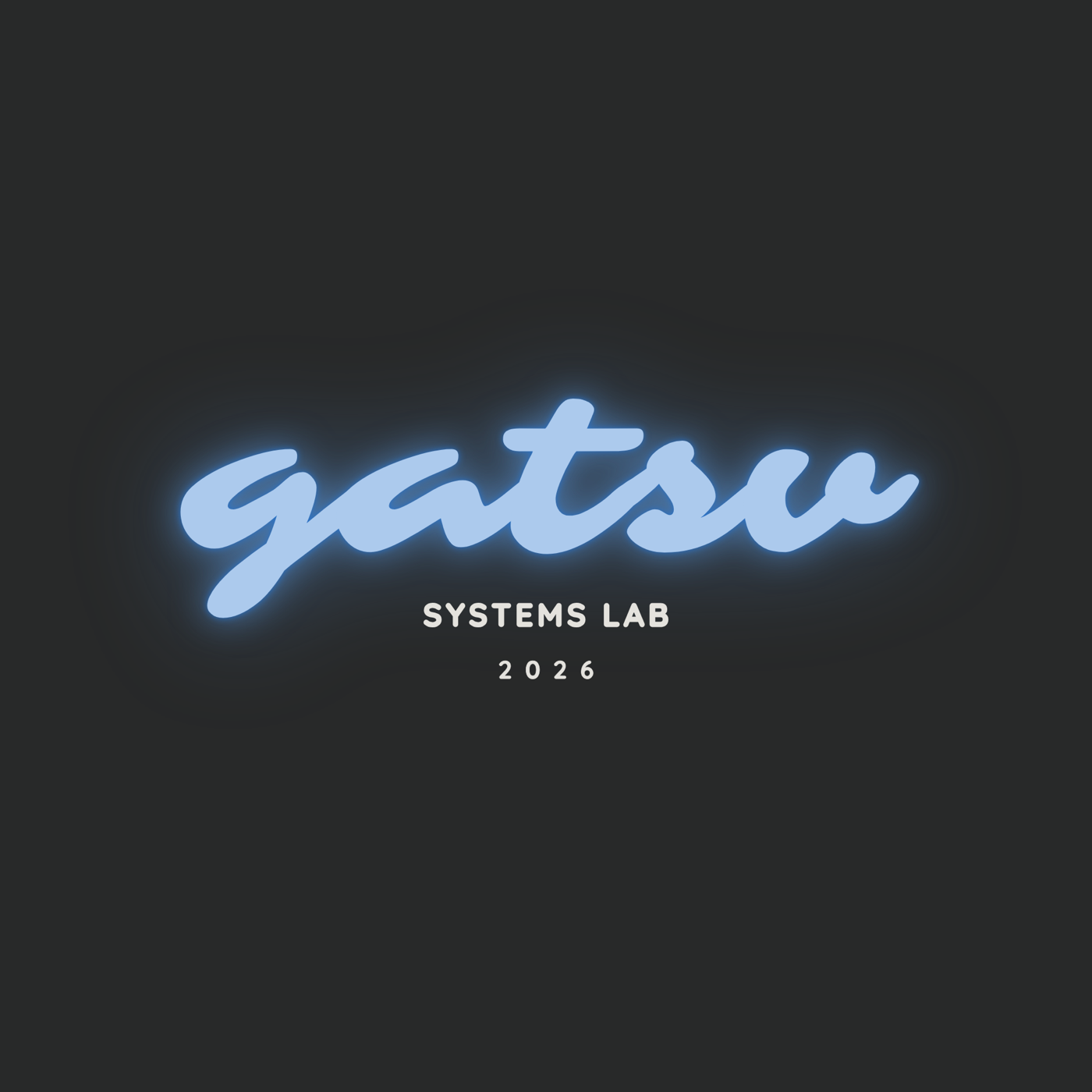 GATSV Systems Lab neon script logo